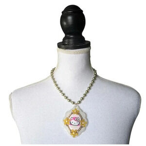 Tarina Tarantino Hello Kitty Necklace with Yellow Accents